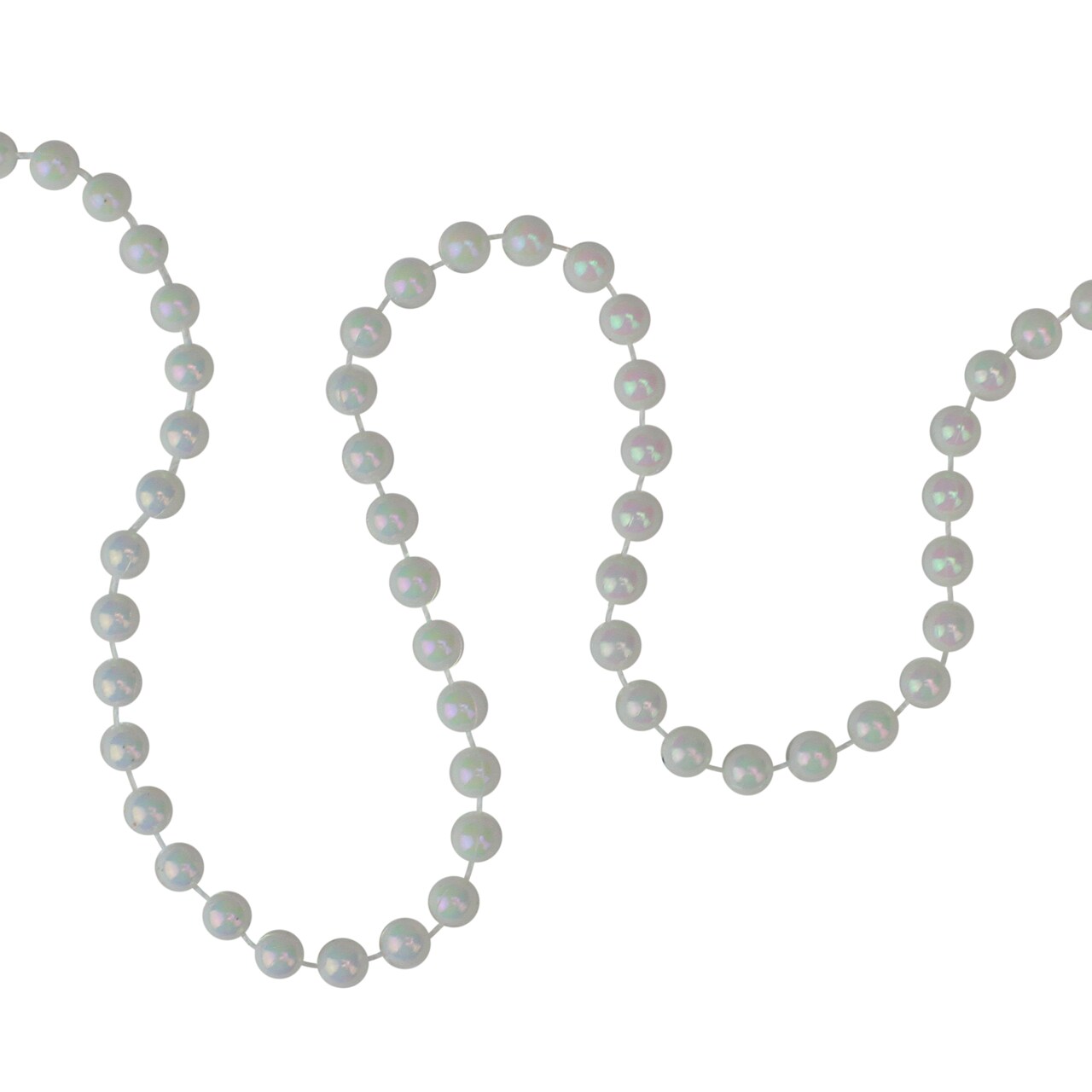 Northlight Shiny Iridescent Pearl Beaded Artificial Christmas Garland - 15' x .25" - Unlit
